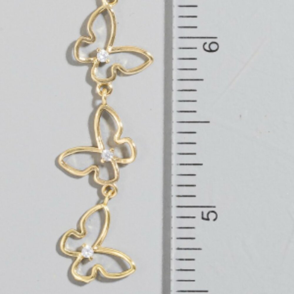 Butterfly Chain Dangle Earrings